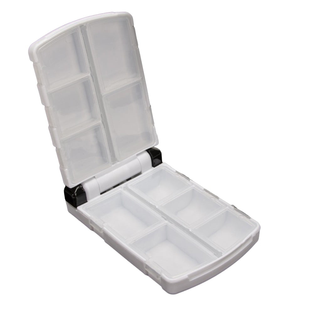Aventik Fly Box Portable Jig Head Storage Ice Box Crappie Bass Lure Box Jig  Storage Fishing Tackle Box 8.2x5.4x1inch (Blue with foam)