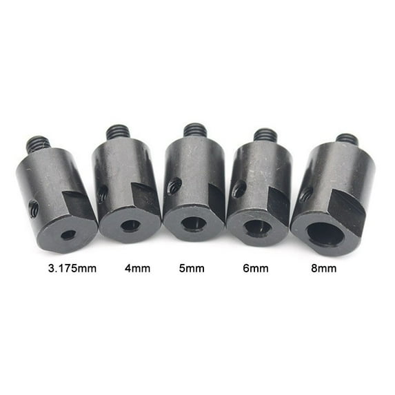 1Pc M6 3.17-8Mm Axle Motor Shaft Coupler Sleeve Saw Blade Coupling Chuck Adapter Metal Coupler Power Tools 5Mm Fangkenuo