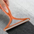 thumbnail image 1 of 1Pc Manual Clothes Fuzz Shaver,Sweater Clean Tool,Double Sided Fuzz Remover,Manual Fabric Lint Remover Scraper for Removing Dust and Pet Hair from Clothing,Furniture,Curtain,Blanket,Couch,Orange, 1 of 5