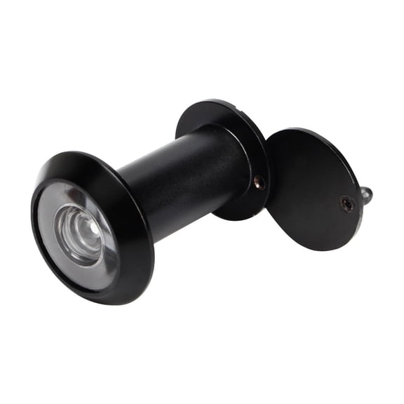 1Pc Matte Black Door Viewer Peephole with Privacy Cover, Fits 5/8" Hole, 220 Degree Wide Angle Solid Brass Front Door Security Eye Viewer