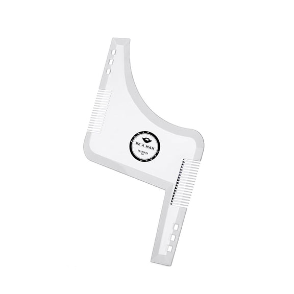 1Pc Men Beard Styling Template Stencil Beard Comb for Men Lightweight and Flexible Fits All-In-One Tool Beard Shaping Tool