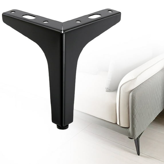 1Pc Metal Triangle Support Feet,Modern Style Furniture Sofa Legs,Metal Furniture Legs For Sofa,Cabinet,Chair,Table,Bed,DIY Heavy Duty Replacement Furniture Feet,Easy to Install,M,4.33x4.33x5.12"