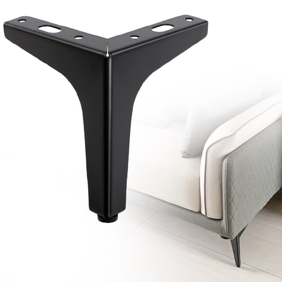 1Pc Metal Triangle Support Feet,Modern Style Furniture Sofa Legs,Metal Furniture Legs For Sofa,Cabinet,Chair,Table,Bed,DIY Heavy Duty Replacement Furniture Feet,Easy to Install,L,4.61x4.61x5.91"