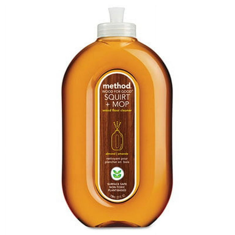 Squirt + Mop Wood Floor Cleaner, Almond Scent, 25 oz Squirt Bottle Squirt + Mop Wood Floor Cleaner, Almond Scent, 25 oz Squirt Bottle