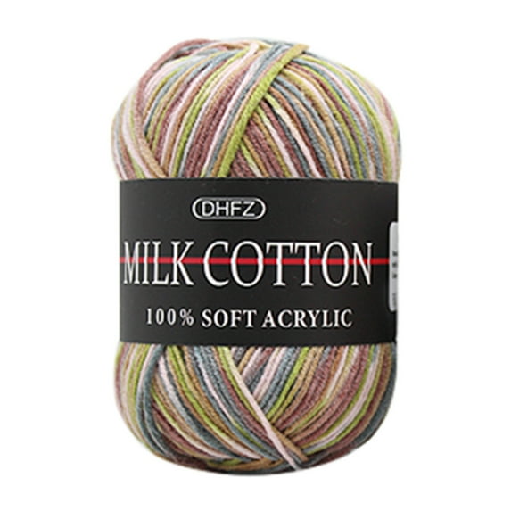1Pc Milk Cotton Yarn Clearance! Colorful Hand Knitting 50G Knitting Crochet Milk Soft Cotton Wool Yarn G Diy Knitting Diy