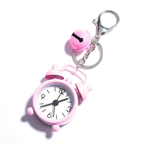 1Pc Mini Alarm Clock Keychain Creative Car Ornament-Bag Pendant Ornament Couple Key Chain Small-Gift Home Decoration Clocks