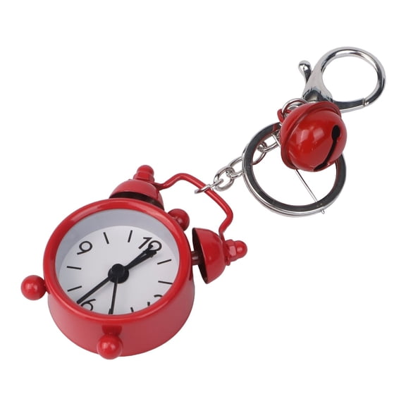 1Pc Mini Alarm Clock Keychain Creative Car Ornament-Bag Pendant Ornament Couple Key Chain Small-Gift Home Decoration Clocks