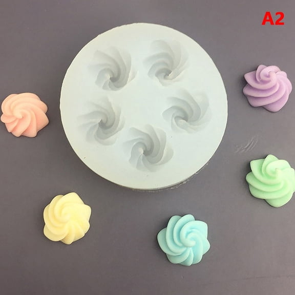 1Pc Mini Cone Cream Silicone Mold Cake Decor DIY Chocolate Cupcake Candy Desserts Fondant Mold Baking Scented Candles Decor