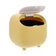1Pc Mini Garbage Storage Bucket Trash Can with Pressing Lid Small Waste