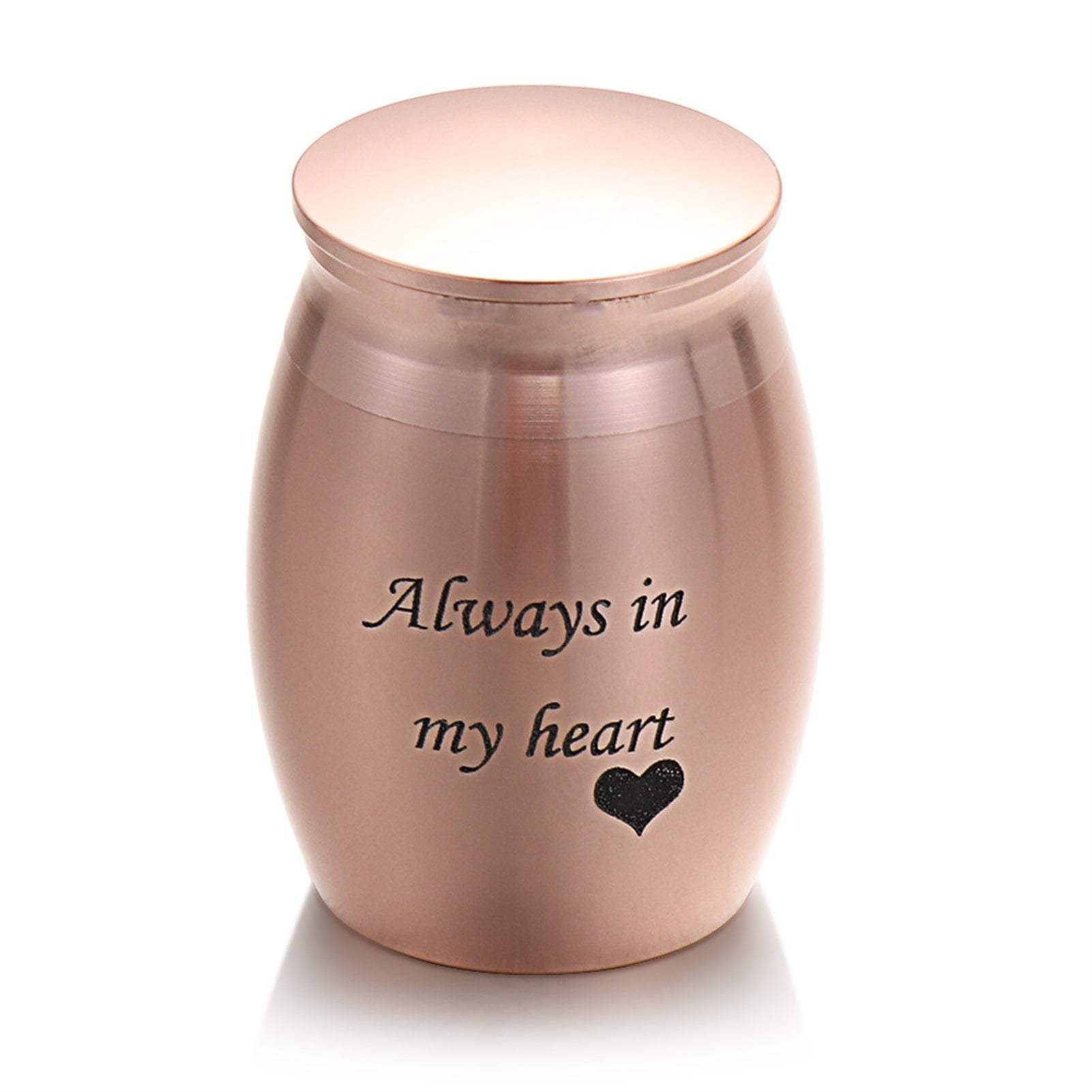 1Pc Mini Memorial Urn Aluminum Alloy Threaded Lid Pet Cremation Urns Beloved Pet Keepsake Funeral Urn