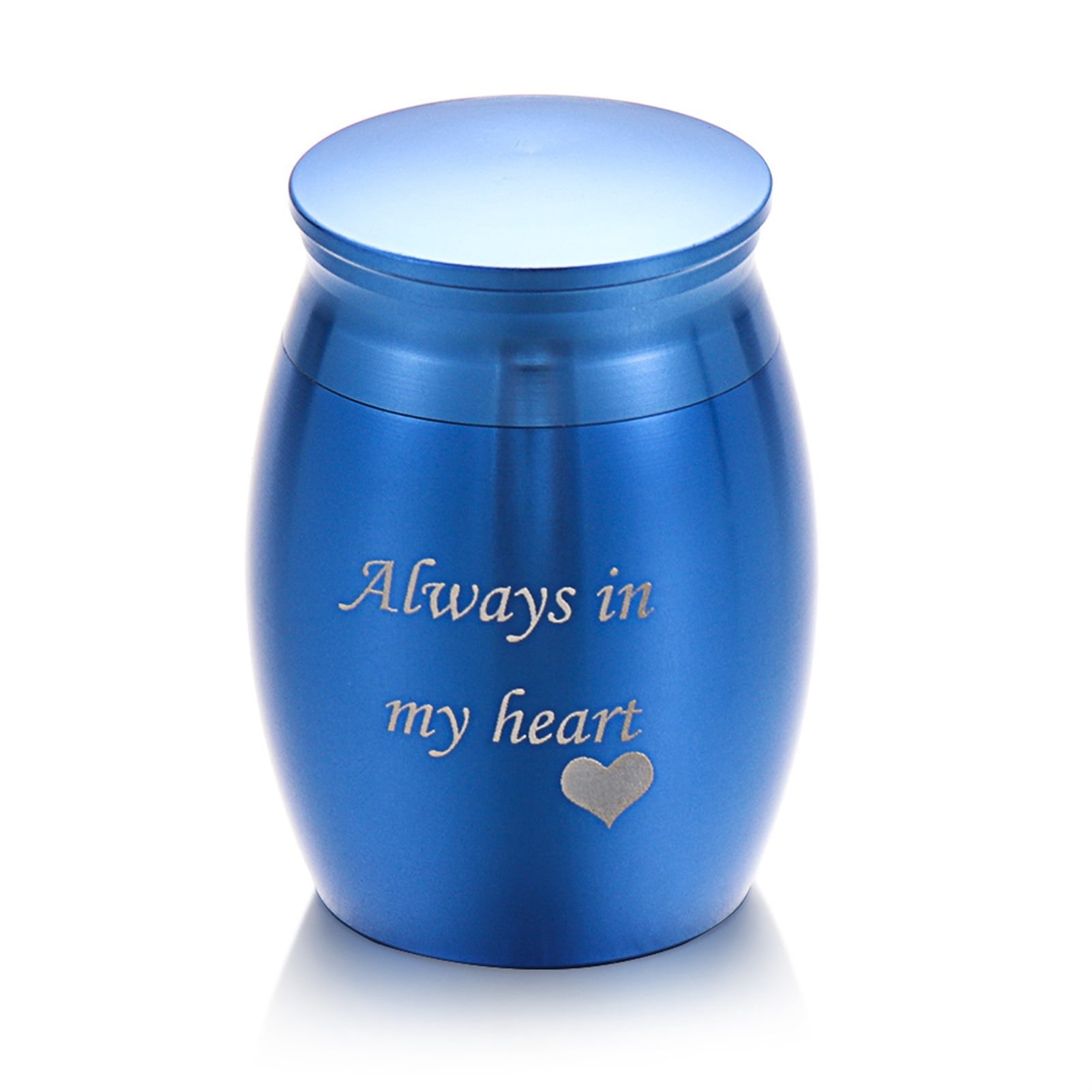 1Pc Mini Memorial Urn Aluminum Alloy Threaded Lid Pet Cremation Urns Beloved Pet Keepsake Funeral Urn