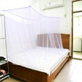 thumbnail image 1 of 1Pc Mosquito Net Four Corner Post Mosquito Netting for Bed Student Canopy Bed Mosquito Net Netting Queen King Twin White XXL, 1 of 4