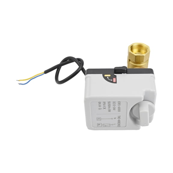 1Pc Motor Ball Valve With Manual Function,3/4" Dn20,2 Wires Zone Valve Electric