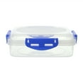 thumbnail image 1 of 1Pc Muli-Use Reusable Sandwich Containers Lunch Containers- 100% Airtight & BPA-Free & Microwave & Dishwasher Safe Kitchen Storage Containers with Upgraded Snaps,Indoors & Outdoors(Blue,6.7x6.7x2"), 1 of 3