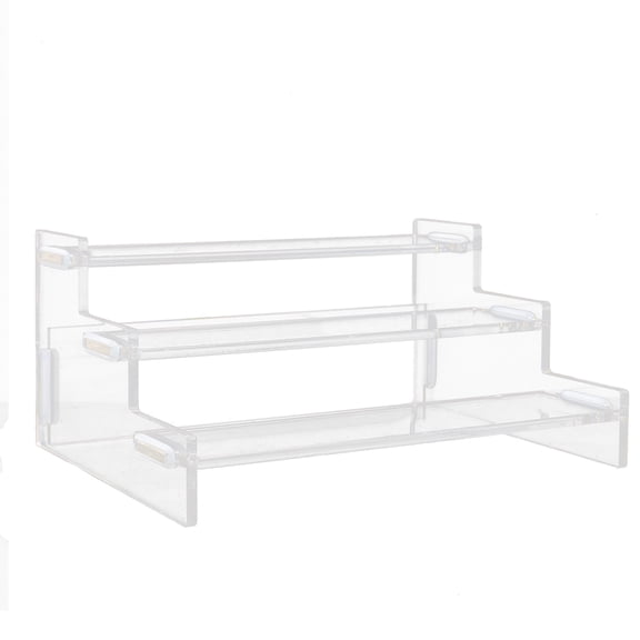 Homoyoyo Clear Acrylic Display Stand for Figurines, Organizer Rack for Home, Office, and Collectibles, 1 Piece