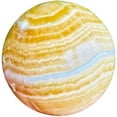 thumbnail image 1 of 1Pc Natural Polished Orange Calcite Crystal Quartz Ball, Yellow Calcite Crystal Ball Clear Quartz Crystal Sphere(6.8cm), 1 of 4