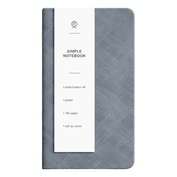 1Pc Navy Blue Small Lined Notepad, Slender PU Leather Pocket Journal with Pen Slot, Portable Daily Diary for Executive Business