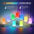 thumbnail image 1 of 1Pc New 13-Color Touch Lamp Wood Grain Night Light, Rgb Dimmable Bedside Lamp With Remote Control & Usb, Multi-Scene Ambiance Lighting For Bedroom, Nursery, Living Room, 1 of 7