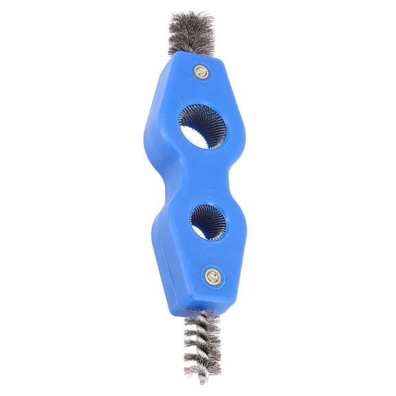 1Pc New 4-In-1 Car Auto Truck Battery Brush Tool For 7/8" 5/8" Terminals & Clamps 19X2.4Cm Blue Cleaner Cleaning Accessories Fangkenuo