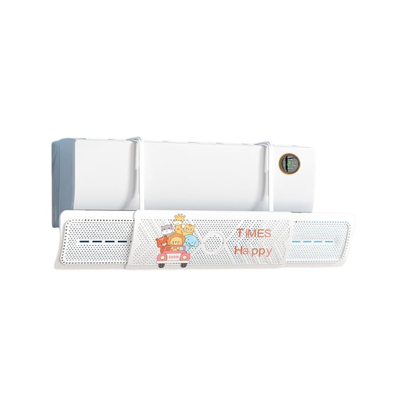 1Pc New Air Conditioner Wind Deflector, Wall - Mounted Universal Air Guide Plate, Anti - Direct Blowing Wind Shield With Cute Cartoon Patterns For Bedroom, Living Room, Office,