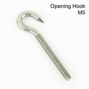 1Pc New Fasteners Tools M4 M5 M6 M8 M10 304 Stainless Steel Hanging Hook Suspension Bolt Ring Sheep Eye Screw OPENING HOOK-M5