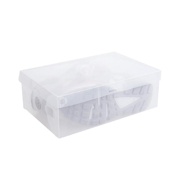 1Pc New Home Plastic Clear Shoe Boot Box Stackable Organizer Foldable New9