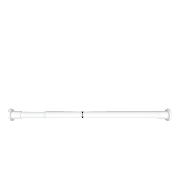 1Pc No-Drill Telescopic Rod With Built-In Spring, Strong Support For Shower Curtains Drying Racks Windows Roman Rods Wardrobe, Adjustable Anti-Slip Sturdy Design Easy