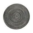 thumbnail image 1 of 1Pc Non Slip Heat Resistant Cotton Circle Table Mats,Round Braided Placemats Woven Placemats,15 inch Vintage Round Table Placemat,Washable Round Placemats for Kitchen Dining Table Decor,Black, 1 of 9