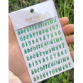 1Pc Numbers Decals 3D Nail Art StickerS Decals Letter Stickers Alphabet