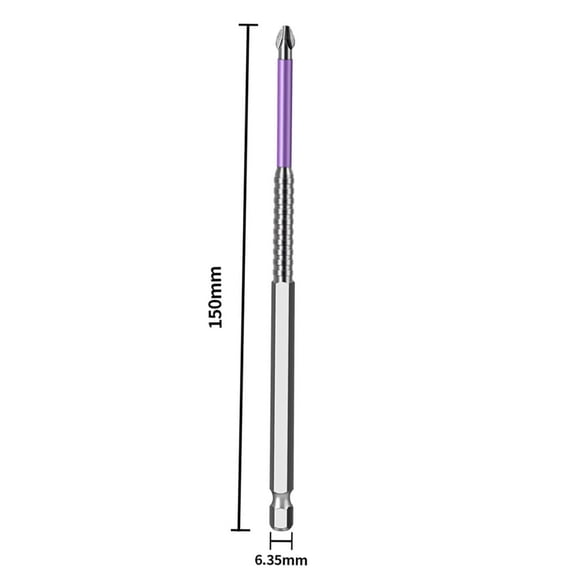 1Pc PH2 Screwdriver Bit Non-slip Magnetic Batch Head Drill Bit 25-150mm Driver Bit For Electric Driver Hand Drill Tool Parts