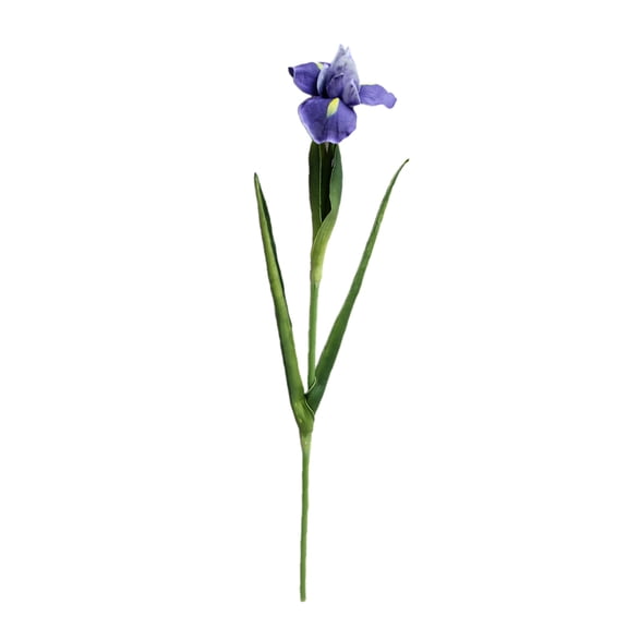 1Pc PU Artificial Flower Creative Lifelike Iris Fake Flowers Home Wedding Valentine's Garden Decoration Purple