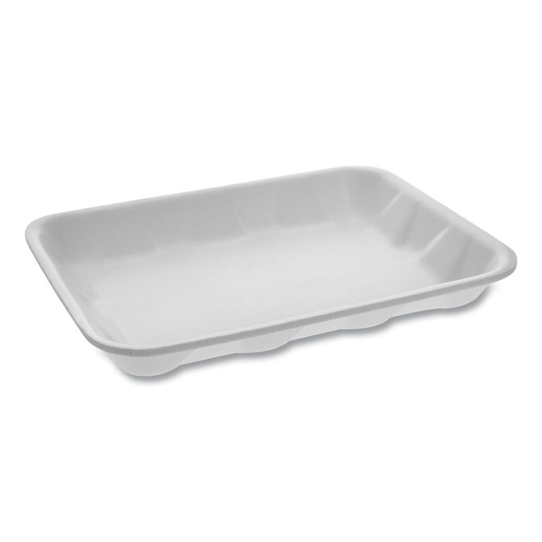 Meat Tray, #4D, 9.5 x 7 x 1.25, White, Foam, 500/Carton Meat Tray, #4D, 9.5 x 7 x 1.25, White, Foam, 500/Carton