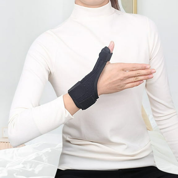1Pc Pain Relief Practical Wrist Thumb Support Protector Aluminium Finger Fixed Protective Guard With Adjustable Tape