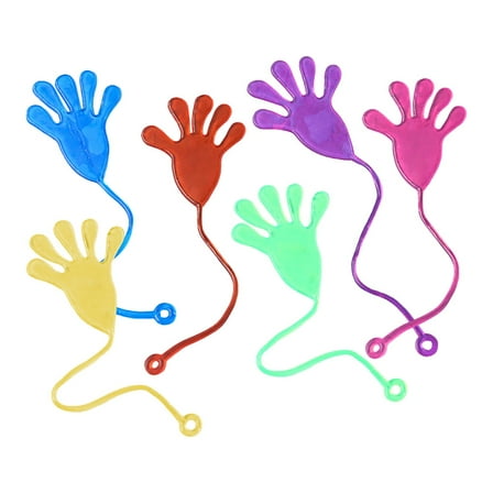 1Pc Party Sticky Telescopic Small Hand, Elastic Sticky, Individually Packed, Large Size High Quality, Random Color/Style, for Party Favors/Birthday/Goodie Bags/Carnival Prizes, Fun for All Kids Ages