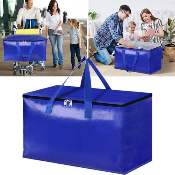 1Pc Pe Moving Bag, Oversized Thick Woven Bag A A Storage Case Color:A Material:Plastic