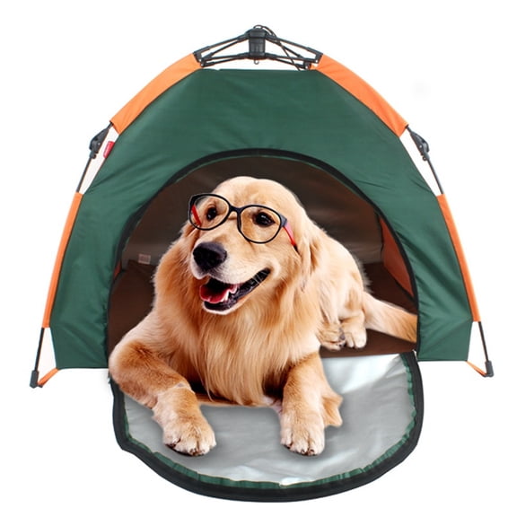 1Pc Pet Tent Cat Tent Outdoor Dog Parasol Shade Automatic Foldable Cat House Dog Kennel Rainproof And Sun-Proof Pet Kennel Tent