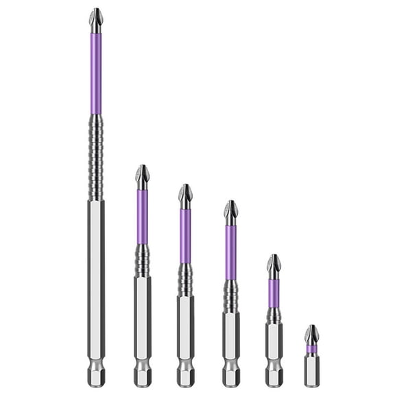 1Pc Ph2 Screwdriver Bit Non-Slip Magnetic Batch Head Drill Bit 25-150Mm Driver Bit For Electric Driver Hand Drill Tool Parts 150Mm Smile Home