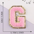 thumbnail image 1 of 1Pc Pink Alphabet A to Z Patches, Iron on Sew on Letters for Clothing, Hats, Shoes, Backpacks, Handbags, Jeans, Jackets etc., 1 of 2