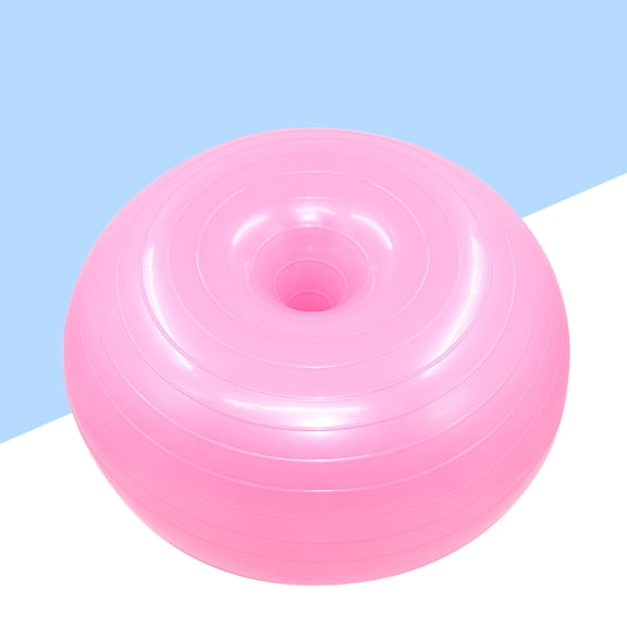 1Pc Pink Explosion Proof Yoga Auxiliary Ball with Non Slip Surface for Pilates Fitness