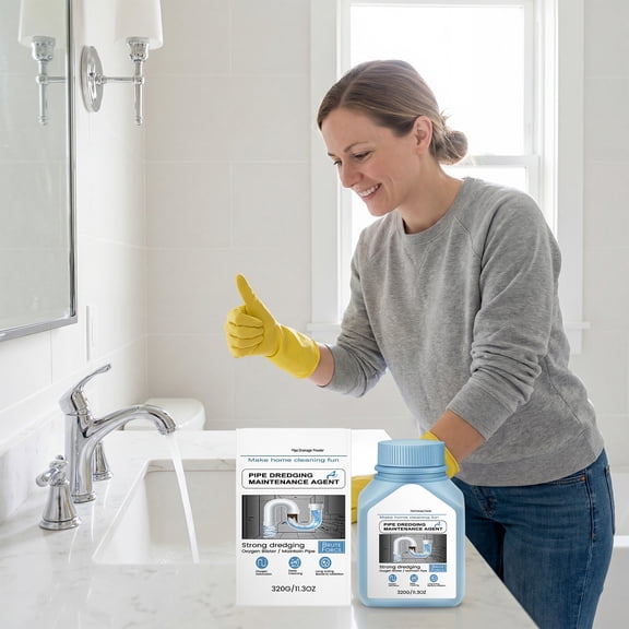 1Pc Pipe Cleaner, Removes Blockages & Cleans Pipes, For Kitchen Bathroom Sinks & Drains