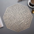 thumbnail image 1 of 1Pc Placemats Restaurant Hollow PVC Decoration Meal Mat Anti-hot Dining Table Line Mat Steak Plate Pad, 1 of 9