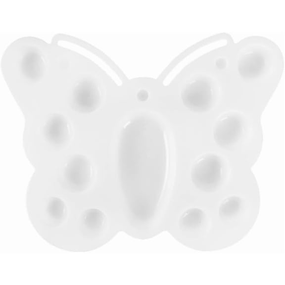 1Pc Plastic Artist Painting Palette Paint Color Mixing Trays Butterfly 143mm creative