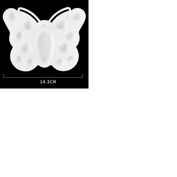 1Pc Plastic Artist Painting Palette Paint Color Mixing Trays Butterfly 143mm