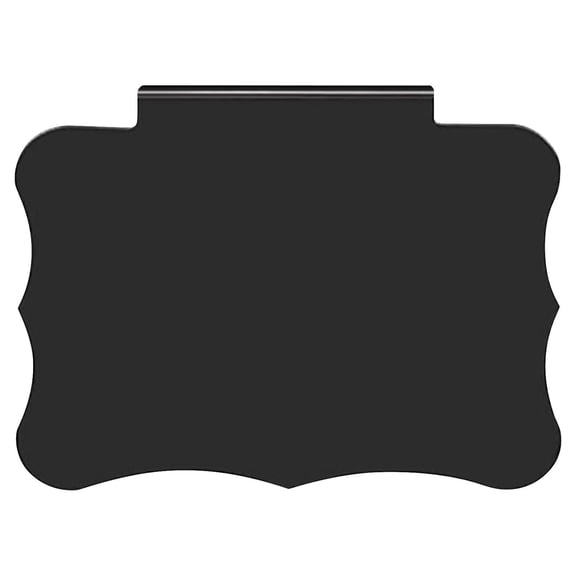 1Pc Plastic Basket Bin, Label Clip on Removable Basket, Durable Waterproof Label Clip for Kitchen Pantry Storage Fabric Box Hanging Bin, 3.35 × 2.75 Inch PVC Label Holder, Basket Tags,Black