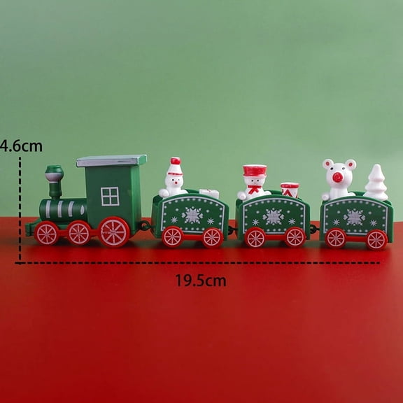 1Pc Plastic Christmas Train Cake Decorations 2023 Christmas Ornament Xmas Gift