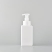 1Pc Plastic Foaming Soap Dispenser,Refillable Foam Liquid Hand Soap Empty Foam Pump Bottle Container,Square Foam Bottle Push Bottle,1 Pump Bottle Foaming Soap Dispenser for Bathroom,Kitchen,White