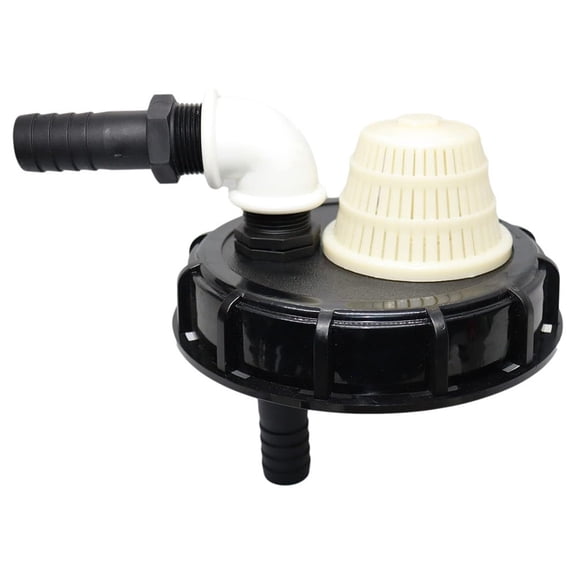 1Pc Plastic Ibc Fuel Cap Water Tank Lid Closure Cap With Ventilation 163Mm For Ibc Barrel Water Tank Accessories Adapter Black
