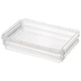 thumbnail image 1 of 1Pc Plastic Organizer Storage Box,Multi-Purpose Plastic File Box with Latching Lids,Containers for A4,6.29''x3.93''Storage Case for Letter,Scrapbook,Document,Magazine,Art Supplies(White 31.5x21.5cm), 1 of 6
