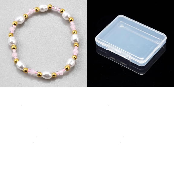 1Pc Plastic Pearl Stretch Bracelets for Women Elegant Gifts Inner Diameter: 1-7/8 inch(4.8cm) for Crafting