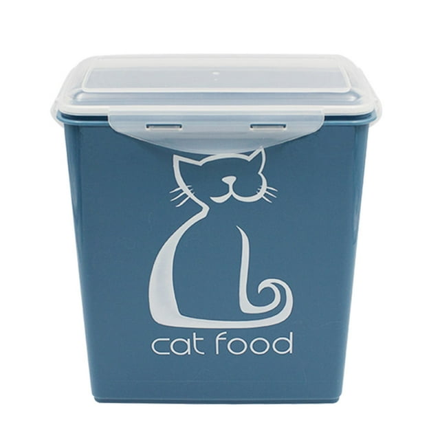 1Pc Plastic Pet Food Container Dog Food Storage Bin Large Capacity Food
